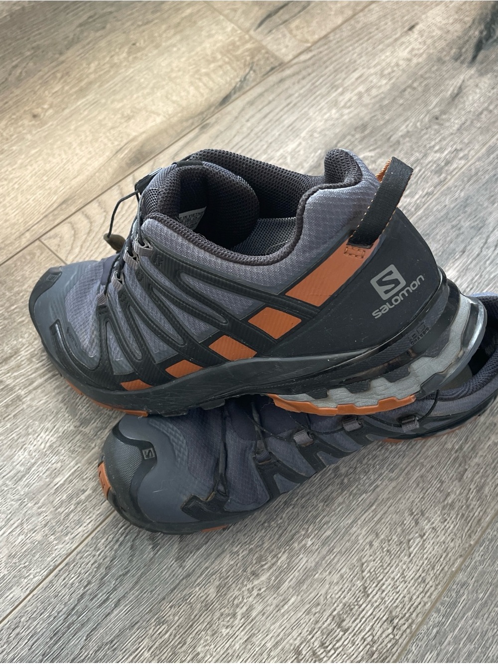 Salomon Men's Trail Sneakers in Gray and Orange